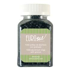 Eurostil Jar 1000 Dark Brown Rings