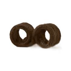 Barrete flexível bifull para cabelos castanhos