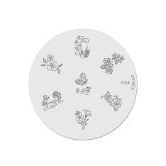 Placa de design de flores Konad No. m54