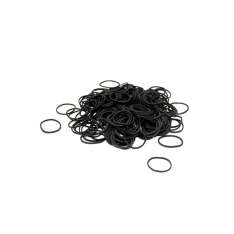 AG Elastic Hair Rubber Bands Cor Preto 300 Unidades