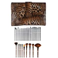 Cobertor AG com 32 pincéis de maquiagem Leopard
