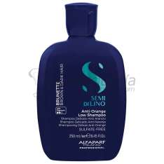 Alfaparf Milano Semi Di Lino Brunette Shampoo Anti-Laranja para Cabelos Castanhos e Escuros 250ml