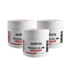 Andreia Builder Gel Média Viscosidade 3 em 1 Gel Construtor de Unhas Média Viscosidade 200g