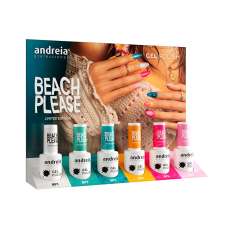 Andreia Gel Polish Esmalte Semipermanente Coleção Beach Please Display 6 unidades