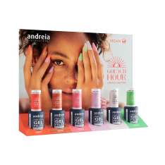Andreia Gel Polish Esmalte Semipermanente Coleção Golden Hour Display 6 Unidades