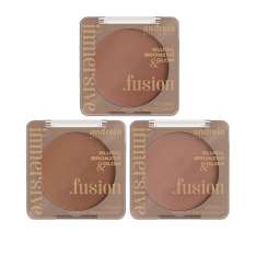 Andreia Immersive Fusion Blush, Bronzer e Iluminador para o Rosto Acabamento Luminoso