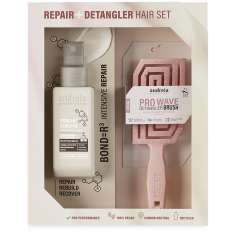 Andreia Kit Capilar Tratamiento Leave In 100ml + Cepillo Pocket Pro Wave Cofre de Regalo