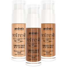 Andreia Refresh Silk Foundation By Bru Base de maquiagem vegana