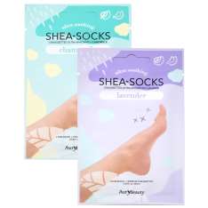 Meias de pedicure Avry Shea-Socks Ultra Calmantes com Manteiga de Karité