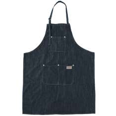 Linha do barbeiro avental | Denim / Jeans Azul Escuro