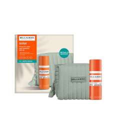 Protetor solar antimanchas Bella Aurora FPS 50+ para pele mista a oleosa 50ml com sacola para presente