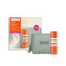 Protetor solar antimanchas Bella Aurora FPS 50+ para pele normal a seca 50ml com sacola para presente