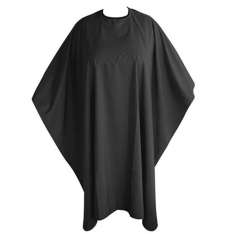 Capa de corte de cabeleireiro 100% poliéster preto