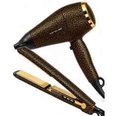 Corioliss C3 Gold Leopard + Kompactissimo Kit Plancha y Secador