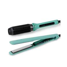 Corioliss C3 Professional Hair Straightener + Hot Brush Coleção Verde Menta