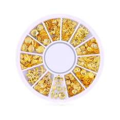 Decoração de Nail Art Gold Stars