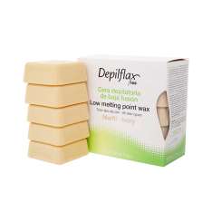 Depilflax Caixa de Cera Depilatória de Baixa Fusão Marfim 500GR