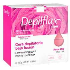 Depilflax Cera de baixo ponto de fusão rosa 500g
