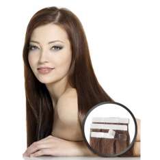 Extensões de Cabelo Humano Adesivo Reto Elegance 50cm
