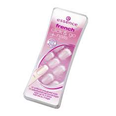 Essence Click & Go Nails com manicure francesa