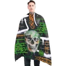 Capa de colarinho de neoprene com caveira verde Eurostil