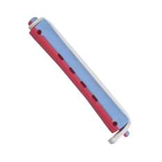 Eurostil DNS Bicolor Encrespadores de plástico - Vermelho-Azul 11 mm