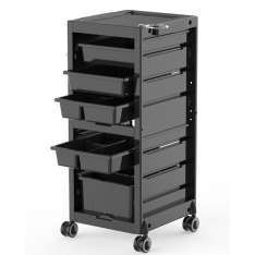 Eurostil Multivelo Carrito Auxiliar Premium con 6 Bandejas Extraibles