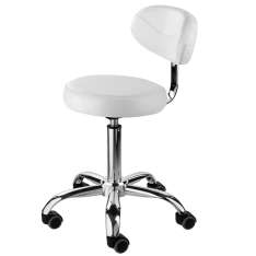 Eurostil Cadeira Branca com Encosto e Regulagem