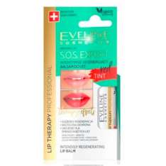 Bálsamo labial vermelho Eveline Vegan SOS Expert 3 gr