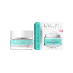 Eveline Cosmetics Hyaluron & Collagen Anti-Rugas e Hidratante 30+ | Creme Concentrado Dia e Noite 50ml