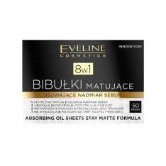 Eveline Cosmetics Matifying Drying Papers 8 em 1 | 50 peças