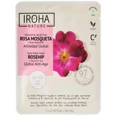 Iroha Nature Máscara Facial Antienvelhecimento Global em Tecido com Rosa Mosqueta 20ml