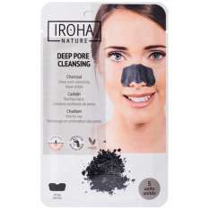 Iroha Nose Strips Black Points Carvão 5 unidades.