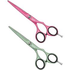 Tesoura de cabelo profissional Jaguar White Line Pastell Plus Crane 5,5"