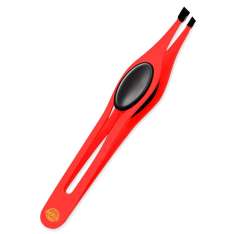 Kiepe Ceramic Look Pinzas Para Depilación de Acero Inoxidable Roja