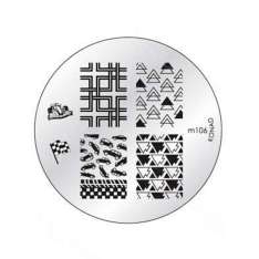 Placa de Design de Estampagem Konad No. m106