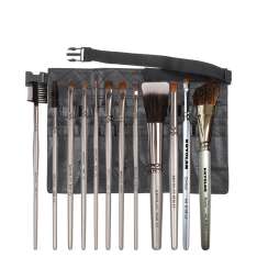 Cinto Kryolan para Pincéis e Acessórios com 12 Pincéis