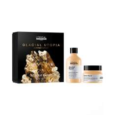 L'Oreal Professional Glacial Chest Utopia Duo Absolut Repair shampoo + máscara para cabelos danificados e secos