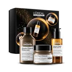 L’Oréal Professionnel Cofre Absolut Repair Molecular Trío para Cabello Muy Dañado 300ml + 250ml + 90ml