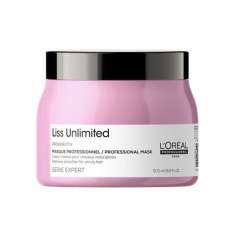 Máscara Anti-Frizz Unlimited L'Oréal Serie Expert Liss Unlimited para cabelos indisciplinados 500ml