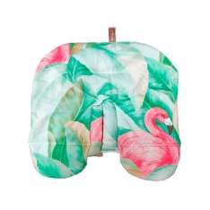 Lona térmica Tropical Flamingo com sementes