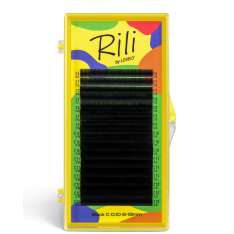Lovely Rili Extensiones de Pestañas Negras 16 Líneas L Espesor 0.10mm