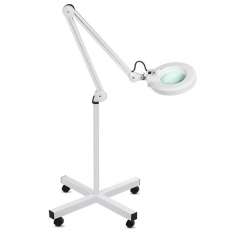 Lupa LED de ângulo ajustável com 5 dioptrias e suporte