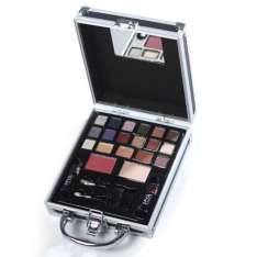 Bolsa de maquiagem de viagem Mya preta macia