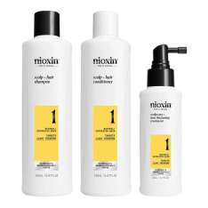 Nioxin Kit System 1 Shampoo, condicionador e tratamento capilar