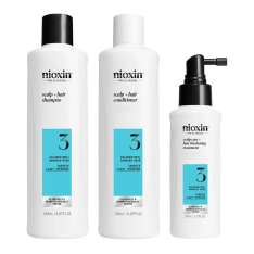 Nioxin Kit System 3 Shampoo, Condicionador e Revitalizante para cabelos coloridos