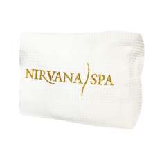 Bolsa de higiene pessoal com zíper branca Nirvana Spa