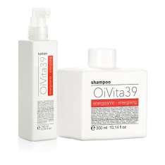 OiVita39 Kit Energizante para Cabelos Fracos e Finos Shampoo 300ml + Loção 195ml
