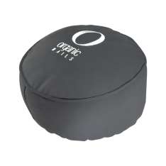 Almofada de manicure redonda cinza Oxford para unhas orgânicas