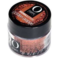 Unhas Orgânicas Kroma Glitter Laranja Dourada 7gr
